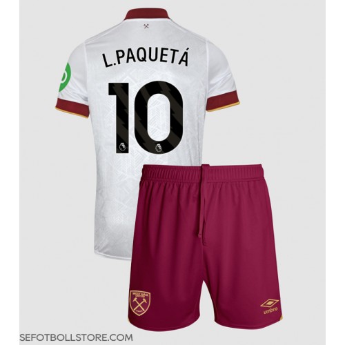 West Ham United Lucas Paqueta #10 Replika babykläder Tredjeställ Barn 2024-25 Kortärmad (+ korta byxor)